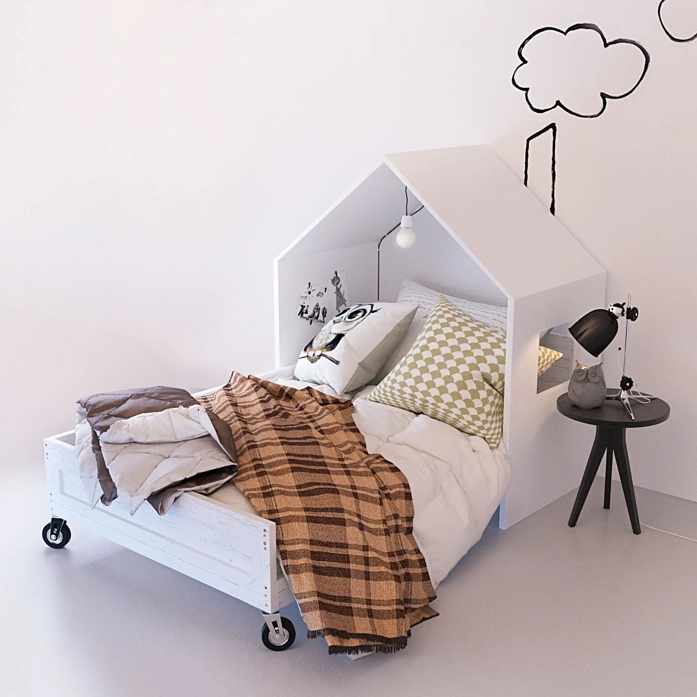 child-room - Crib 64 3D Model