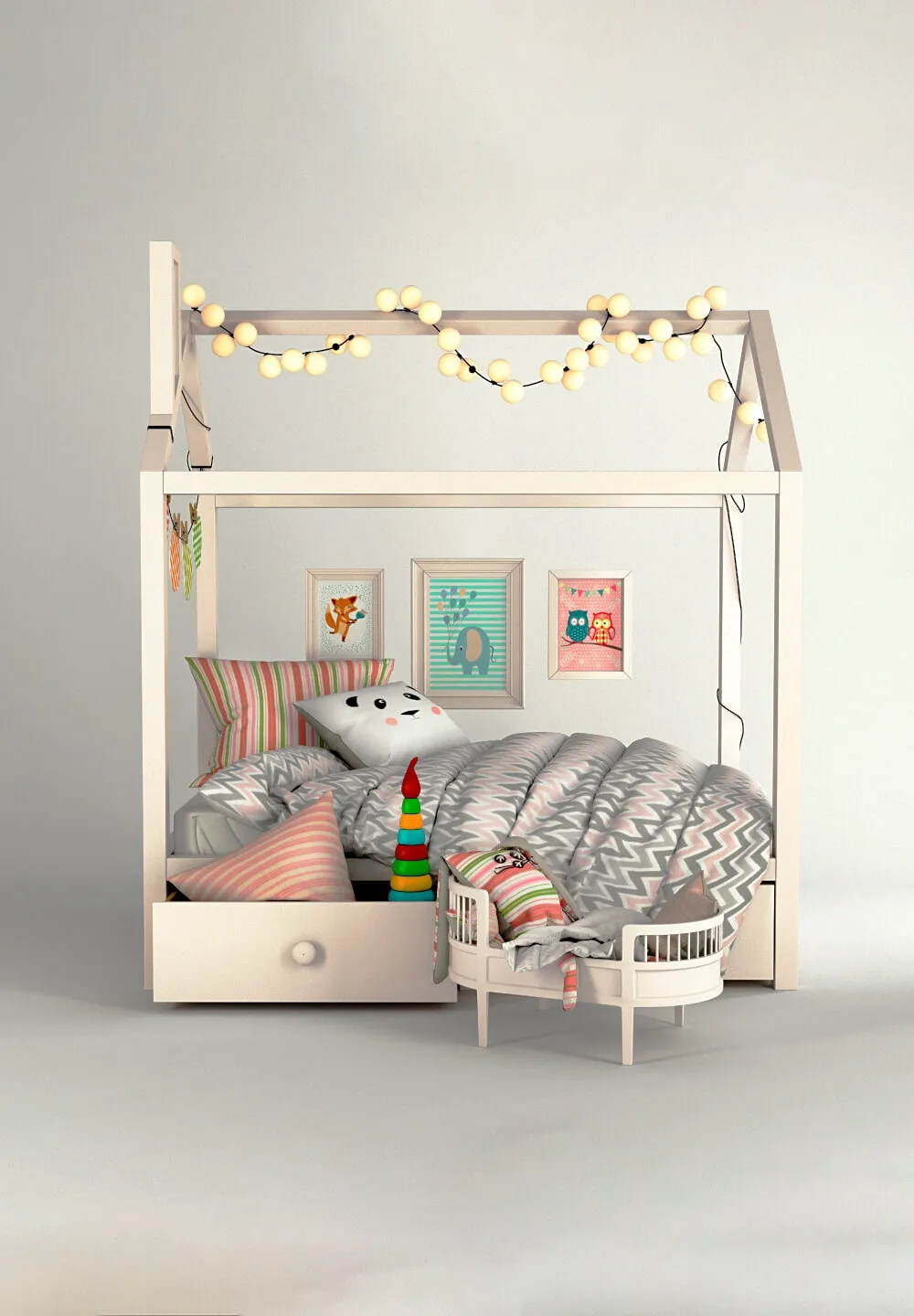 child-room - Crib 66 3D Model