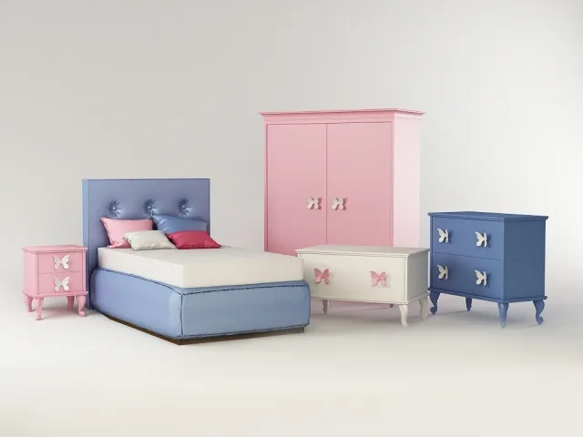 child-room - Детский набор 02 3D Model