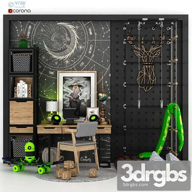 Child Room Decor 3D Model Free