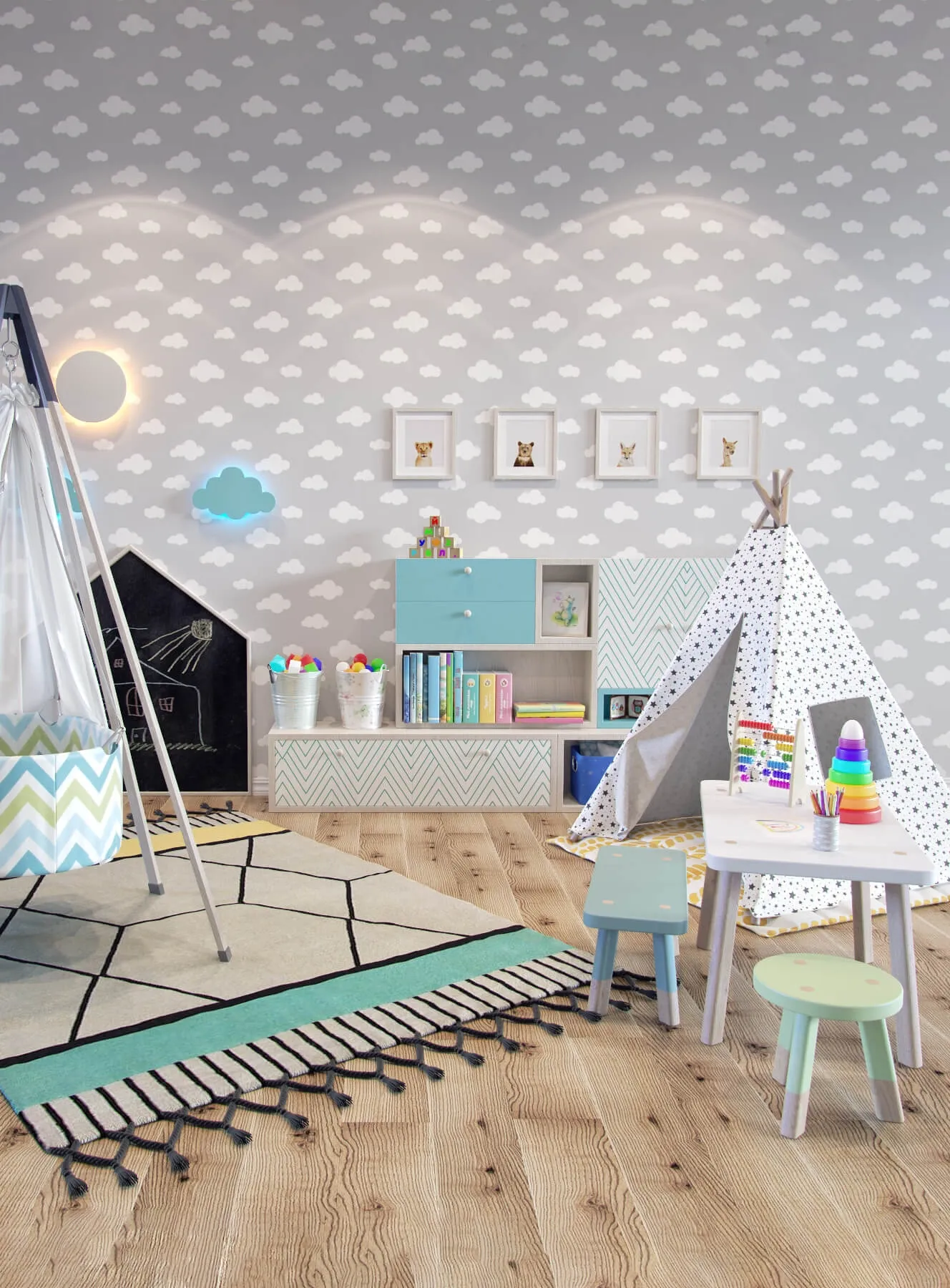 child-room - Decor in the nursery 3D Model
