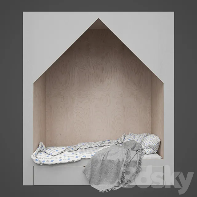 child room design - bed 3D Model