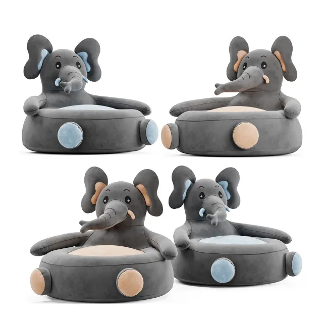 child-room - Elephant chair 3D Model