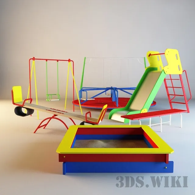 child-room - Equipment for playgrounds 3D Model