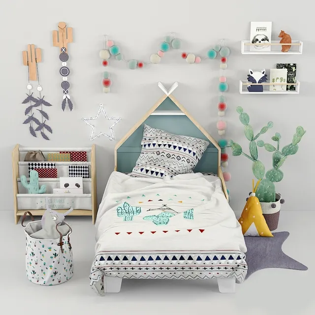child-room - Furniture Vertbaudet 02 3D Model