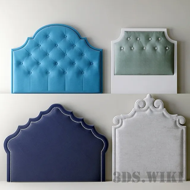 child-room - Headboard for baby cots 3D Model
