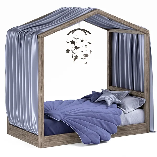 child-room - Hygge bed 02 3D Model