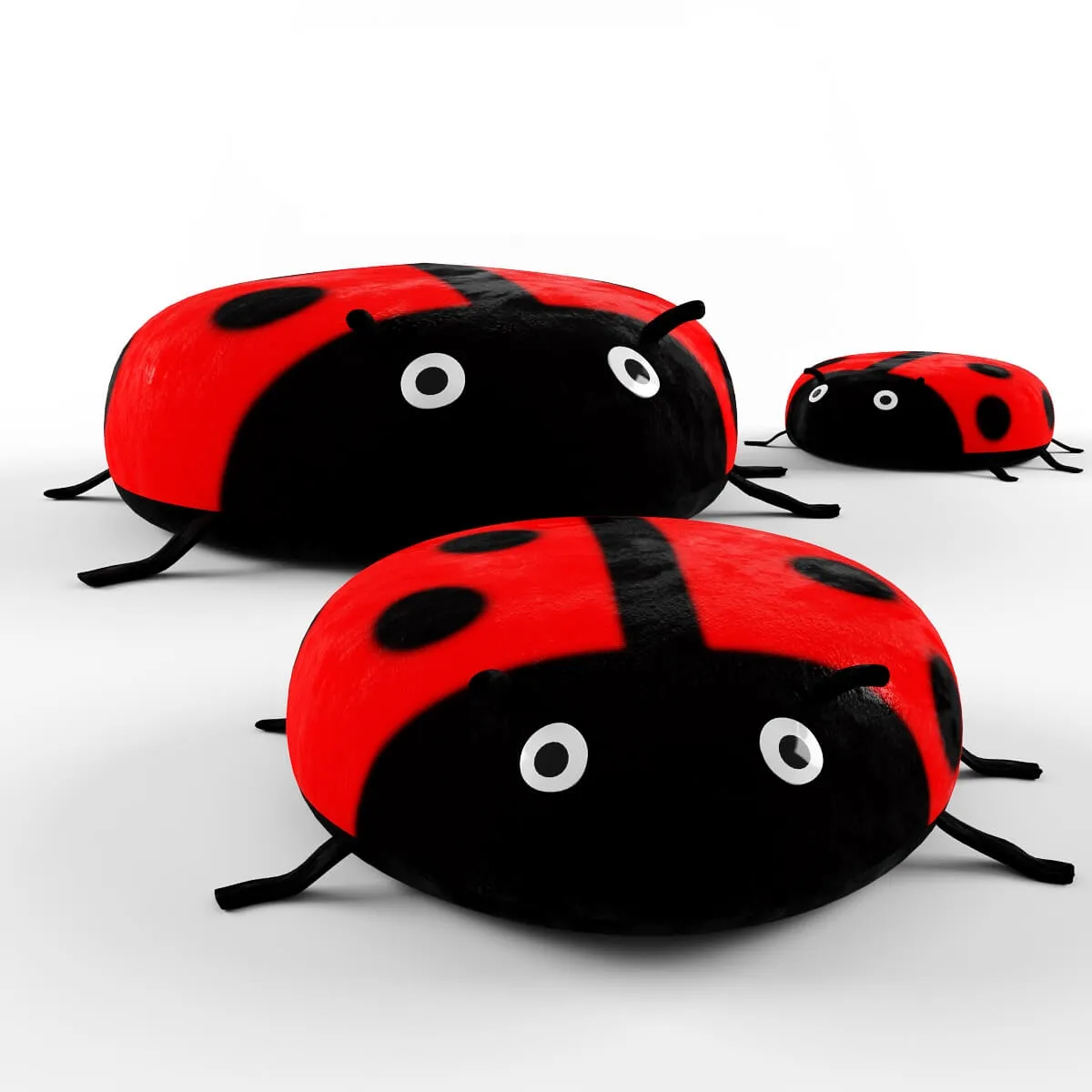 child-room - IKEA Pouffe Ladybug 3D Model