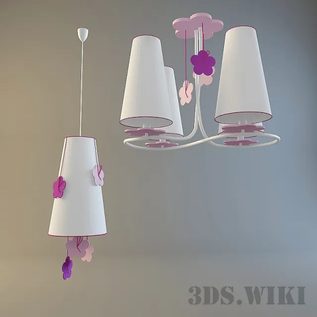 child-room - Luminaires POLAND 66906 and POLAND 66907 3D Model