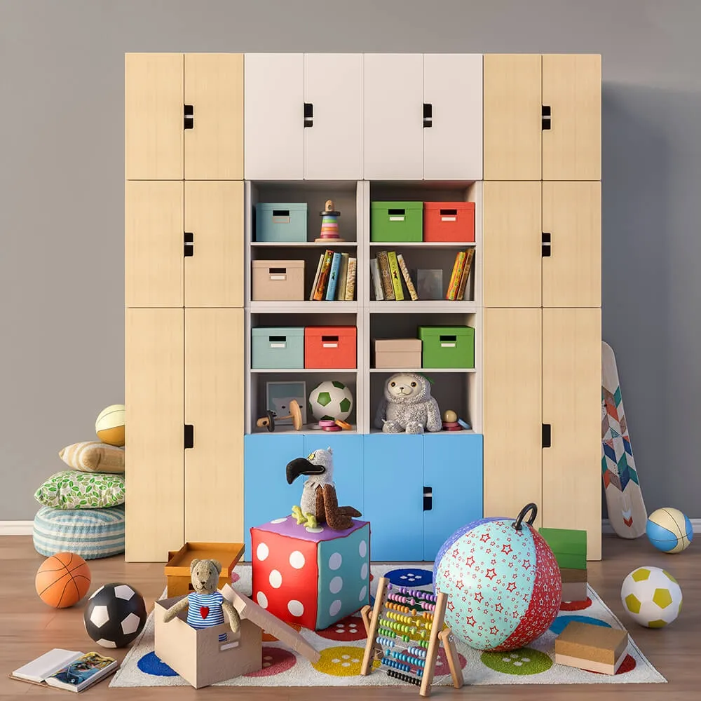 child-room - Modular furniture accessories and toys IKEA set 3 3D Model