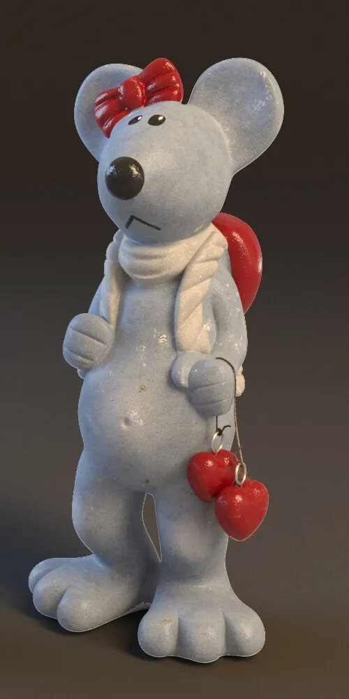 child-room - Mouse figurine 3D Model