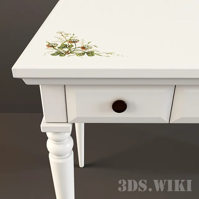 child-room - Oliver work table - Woodright Kids 3D Model