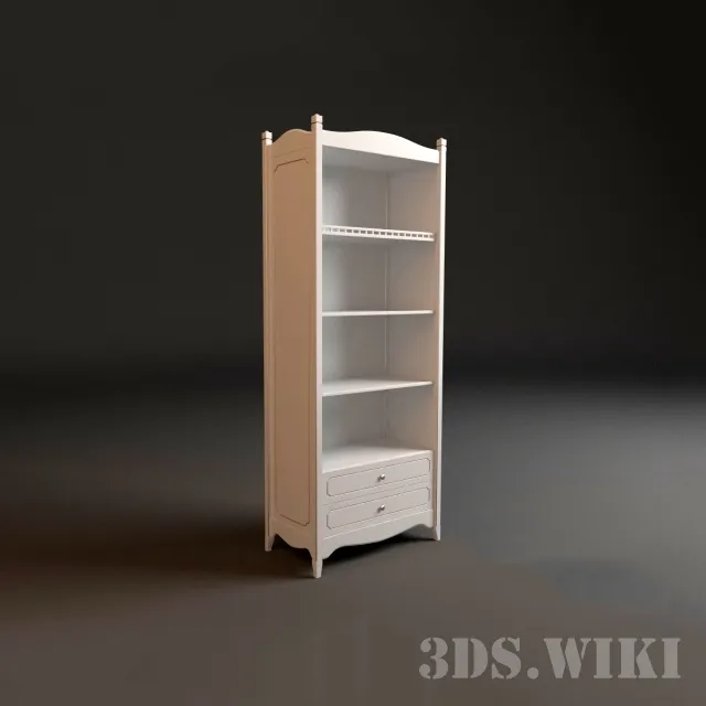 child-room - Open rack "Roses" 3D Model