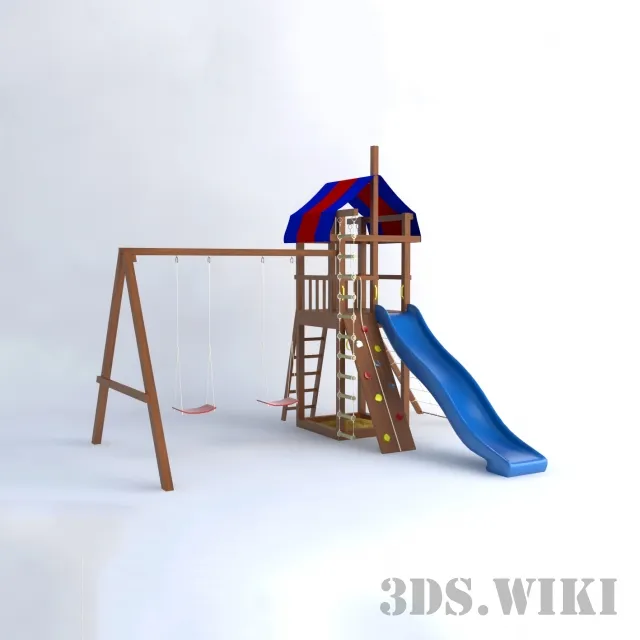 child-room - Playground attraction Samson 3D Model