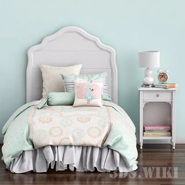 child-room - Pottery Barn Juliette Children's Bed 3D Model