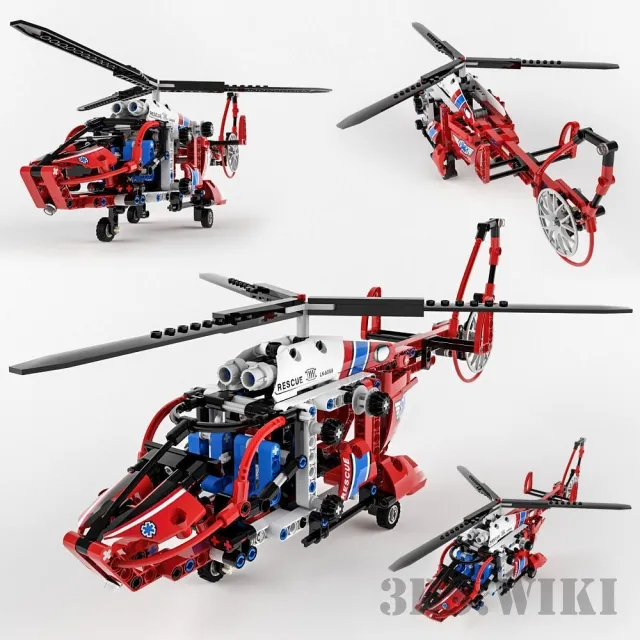 child-room - Rescue Helicopter 3D Model