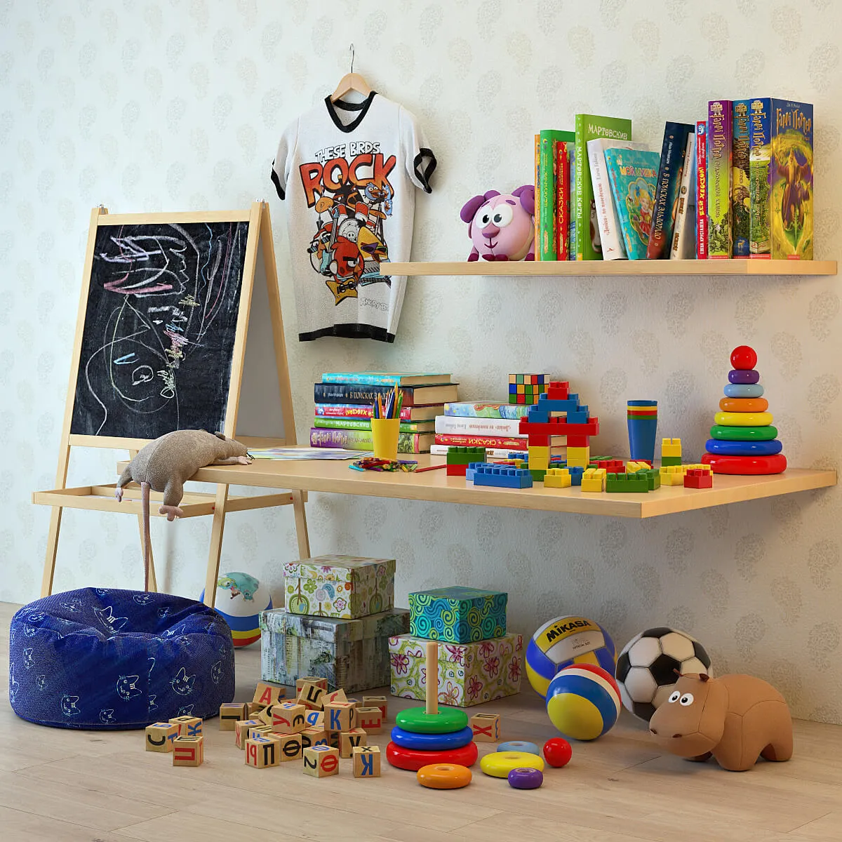 child-room - Set for children's rooms 03 3D Model