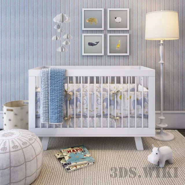 child-room - Set for nursery 3D Model