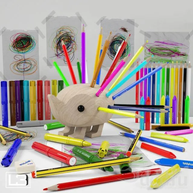 child-room - set for the nursery 3D Model