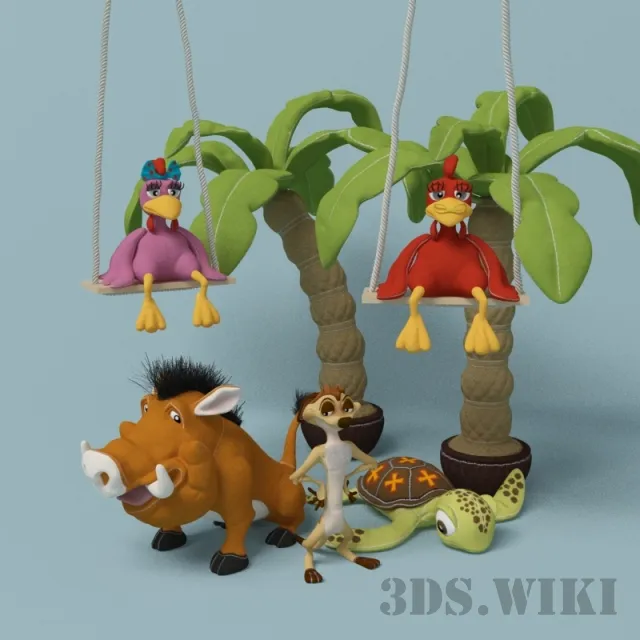 child-room - Set of toys 3D Model