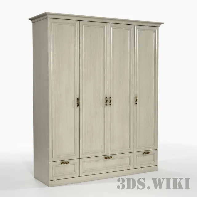 child-room - SHS-6 wardrobe (3) collection "Svetlitsa" 3D Model