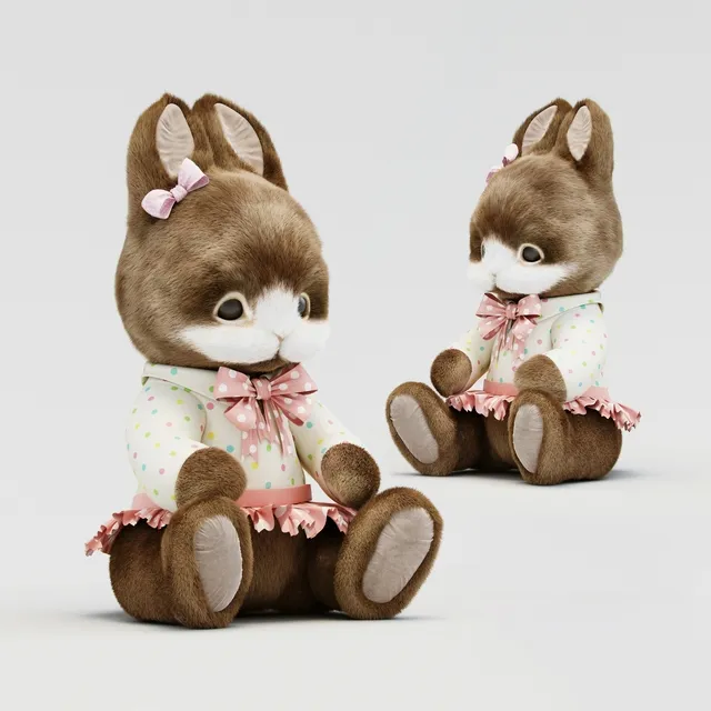 child-room - Soft toy Hare 3D Model