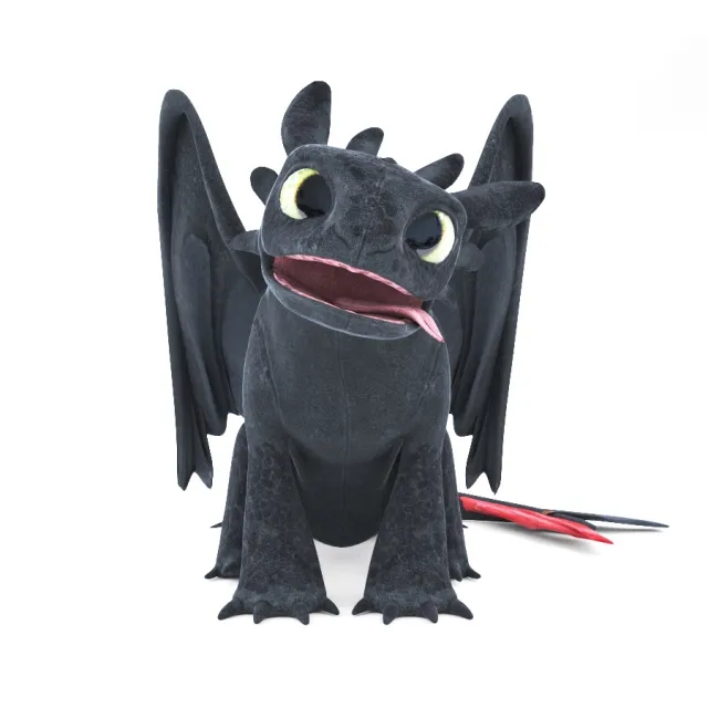 child-room - Soft toy Toothless 3D Model