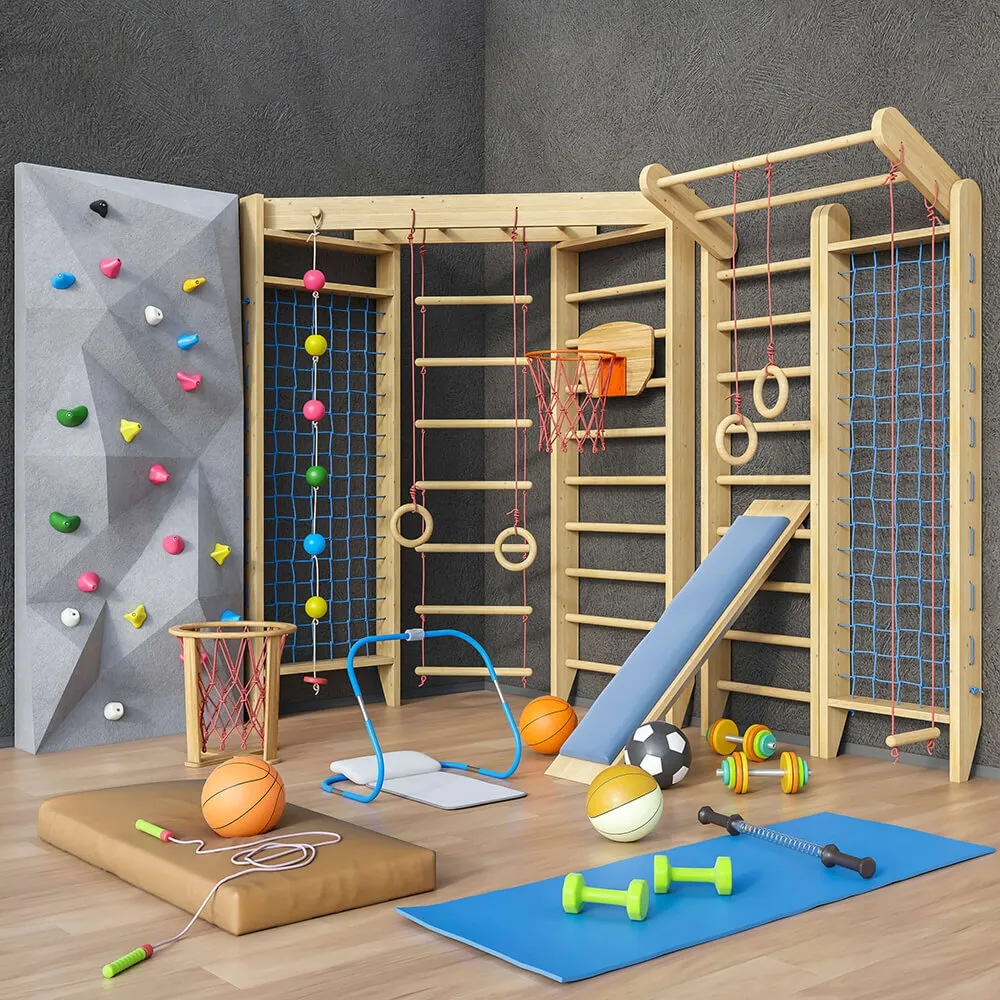 child-room - Sports furniture and equipment set 1 3D Model