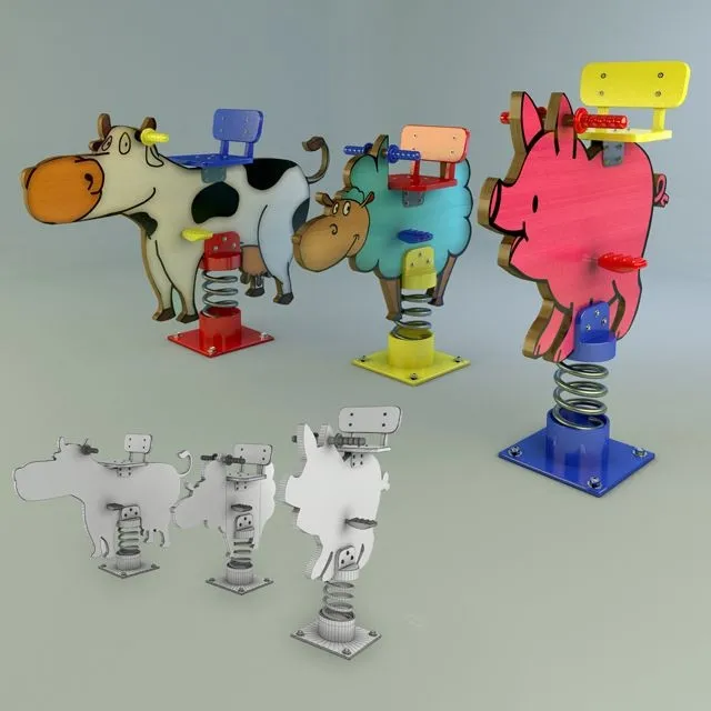 child-room - Spring toys 3D Model