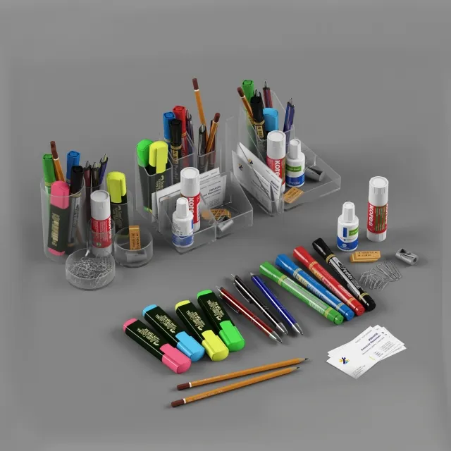 child-room - Stationery set 2014 3D Model