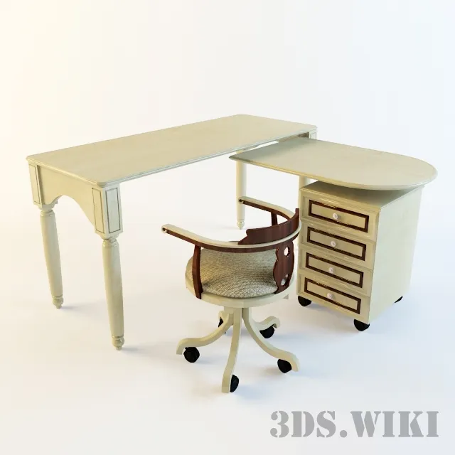 child-room - Table and chair in the nursery 3D Model