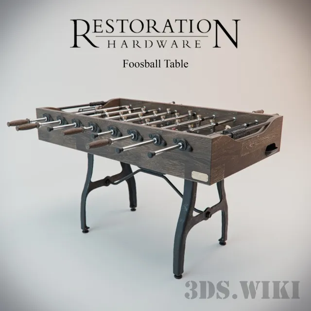 child-room - Table Football Restoration Hardware 3D Model
