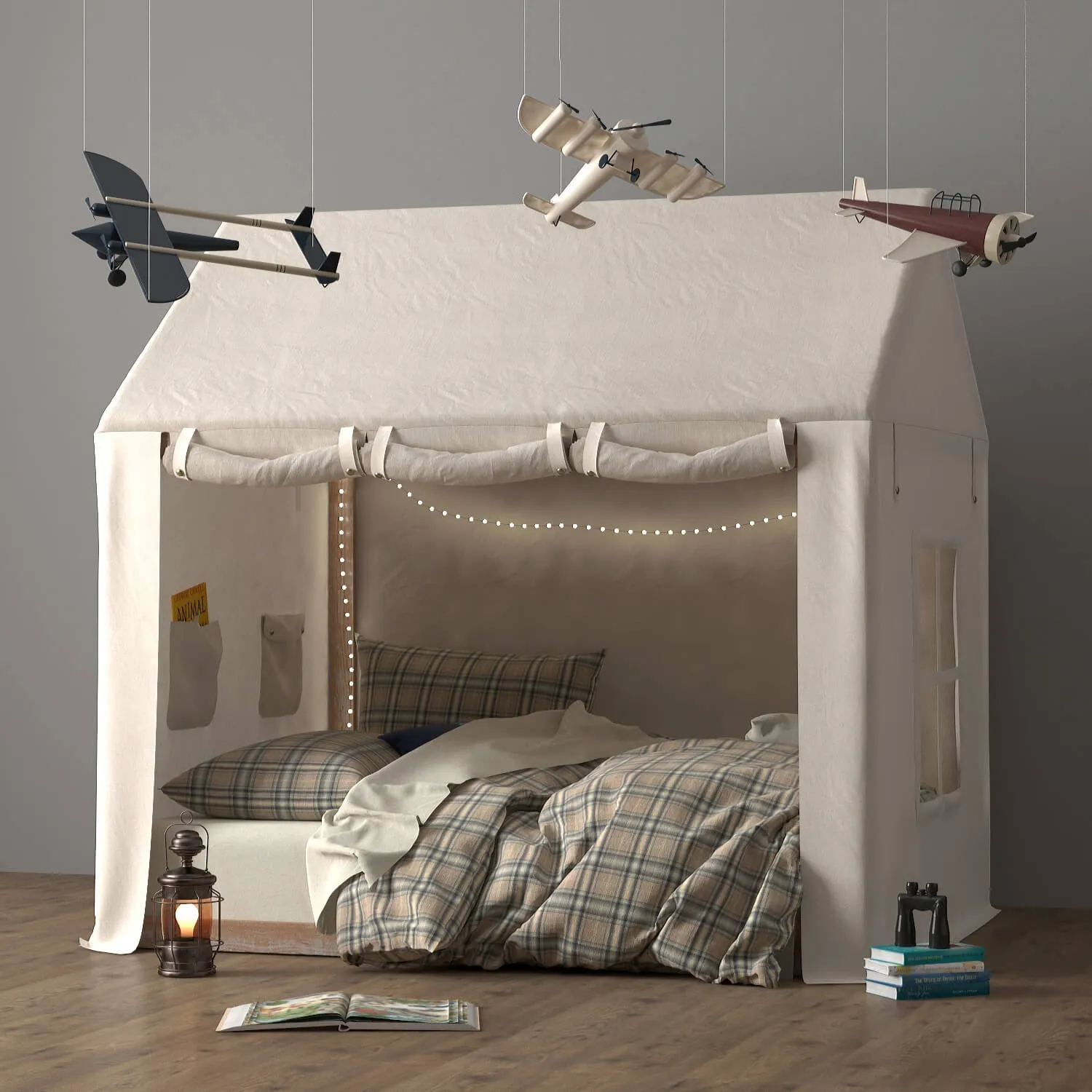 child-room - Tent 109252 NATL TWIN 3D Model