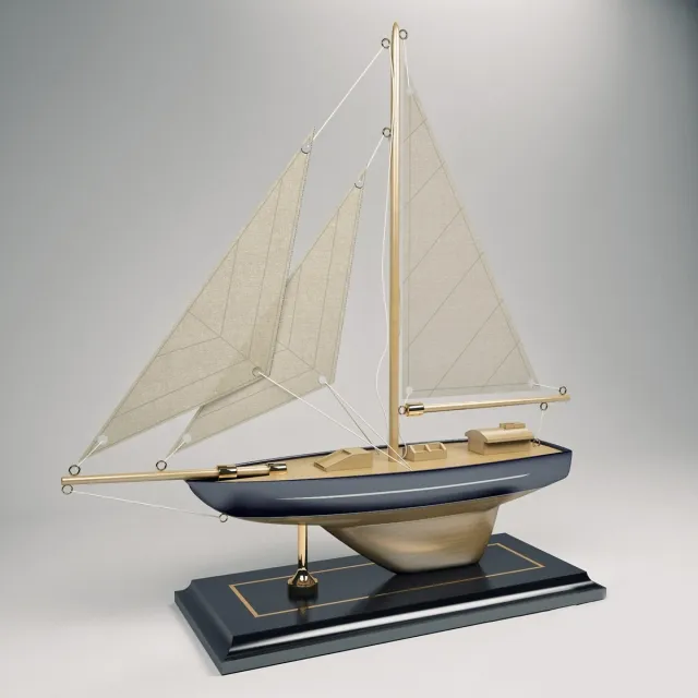 child-room - Toy boat 3D Model