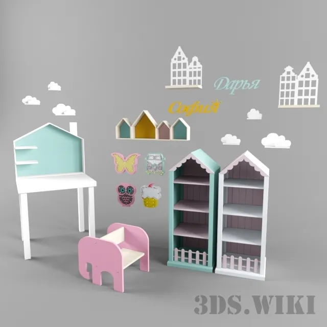 child-room - Toy furniture for children 3D Model