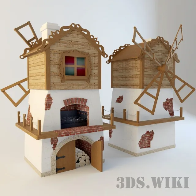 child-room - Toy - Garden oven Teremok 3D Model