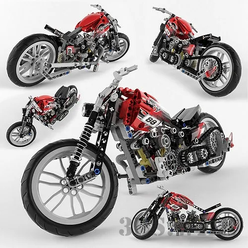 child-room - Toy Motorbike 3D Model