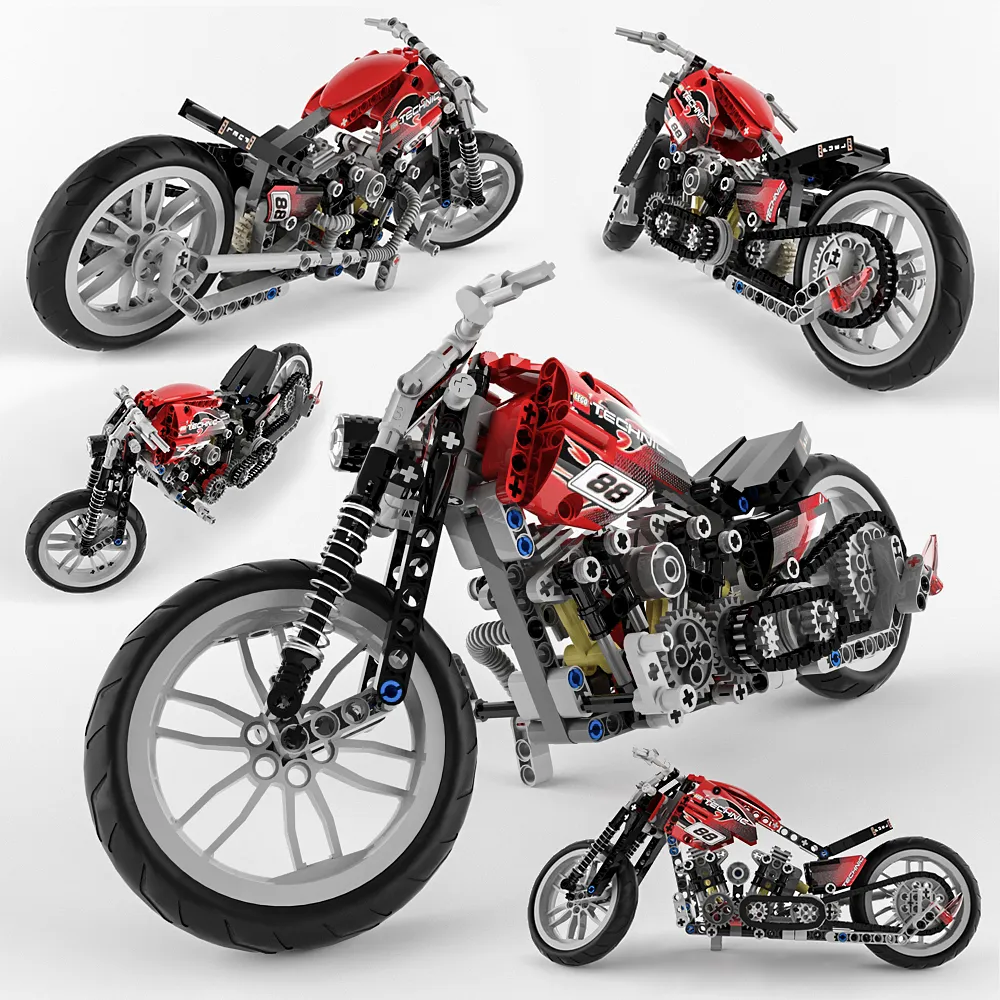 child-room - Toy of motorbike 02 3D Model