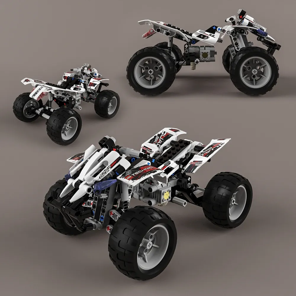 child-room - Toy quad-bike 8 3D Model