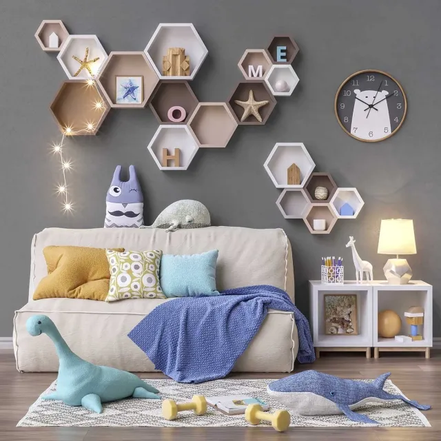 child-room - Toys and furniture set 3D Model