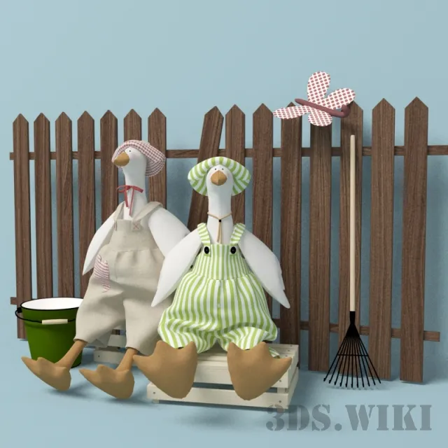 child-room - Toys and other decorative items 3D Model