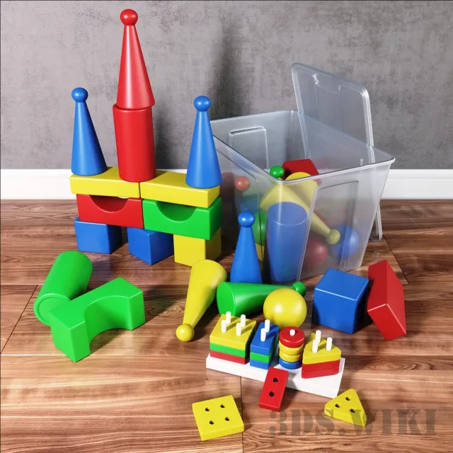 child-room - Toys and other decorative items 3D Model