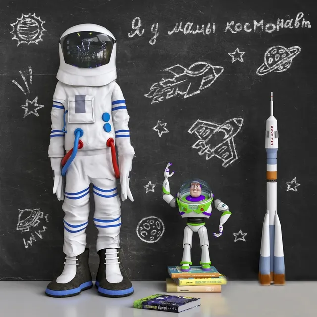 child-room - Toys of children 3D Model