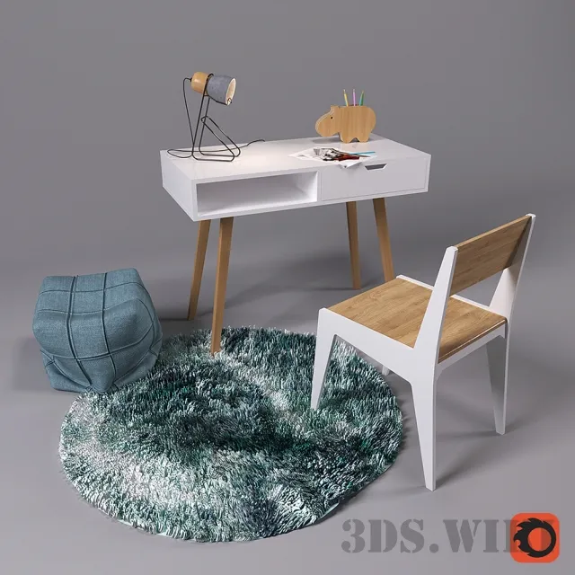 child-room - Working set number 1 3D Model