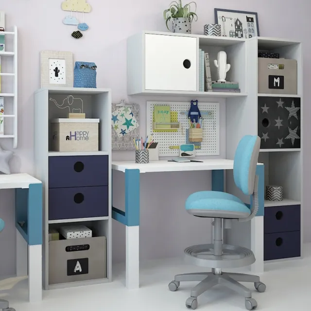child-room - Writing desk and decor 3D Model
