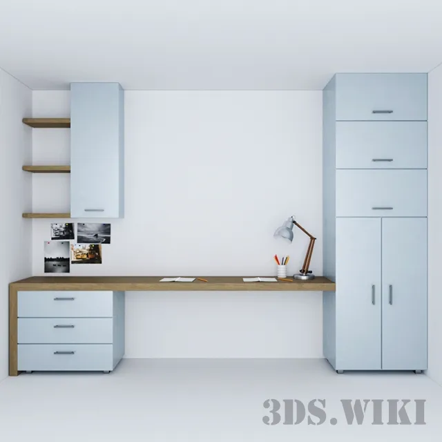 child-room - Writing desk for the nursery 3D Model