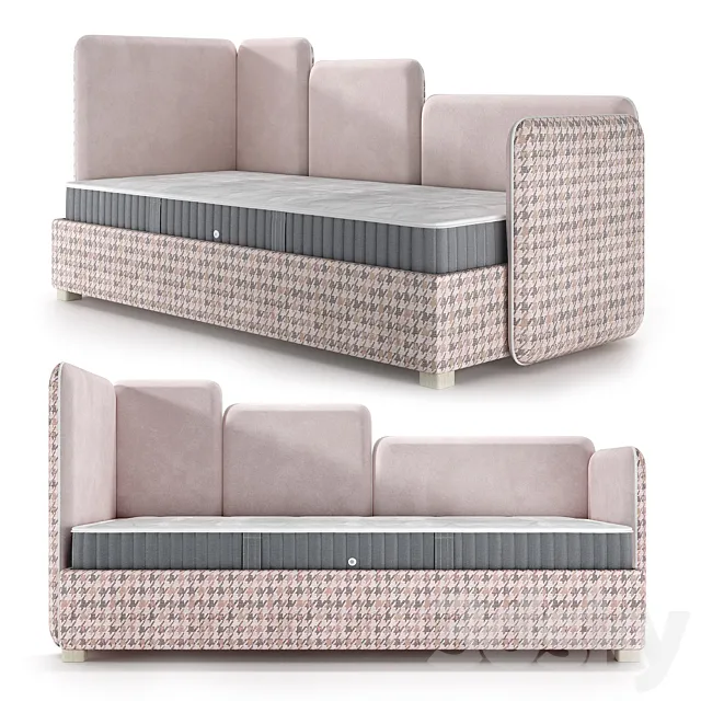 Child_Teenage_Adult bed Level-01-Salon-05 3D Model