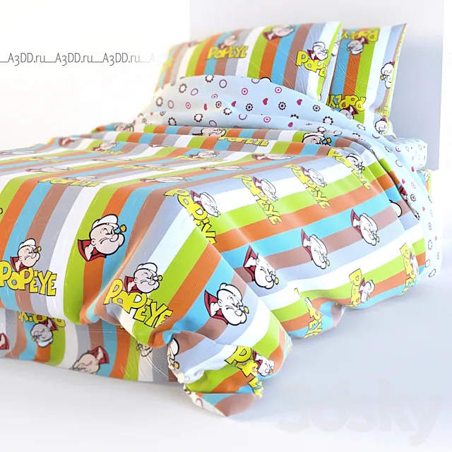 Children bed 1000h1600 4 3D Model