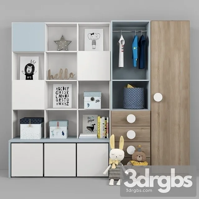 Children Chest Of Drawer 2 3D Model Free