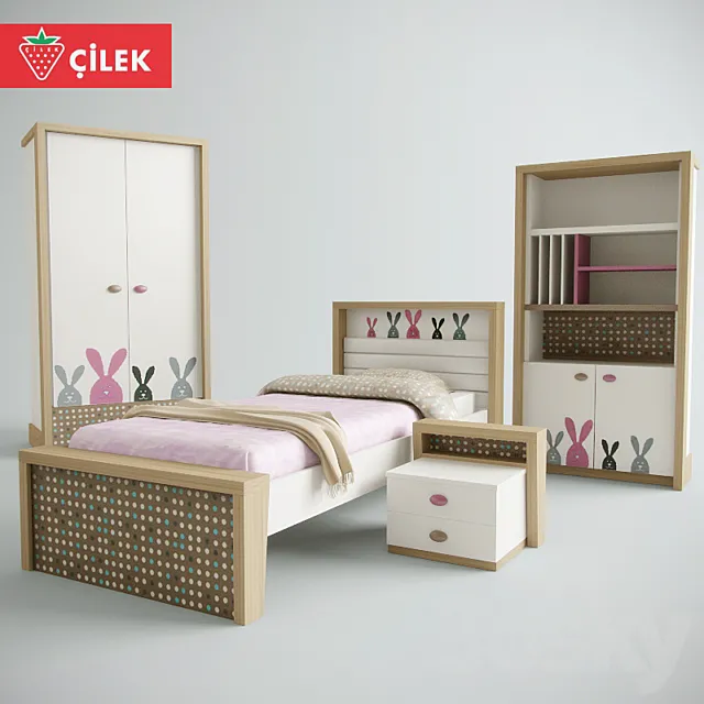 Children Cilec NewJoy. VIP-series. - Series Pink Bunny (NEW 2014) 2 3D Model